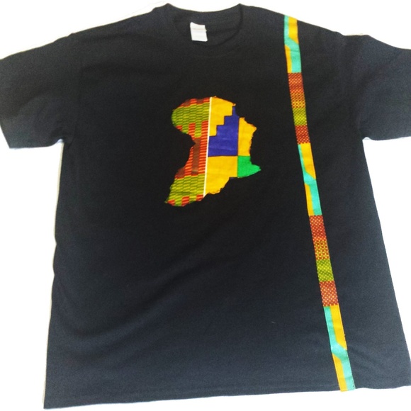 Gildan shirts african print map kente ankara black tshirt poshmark